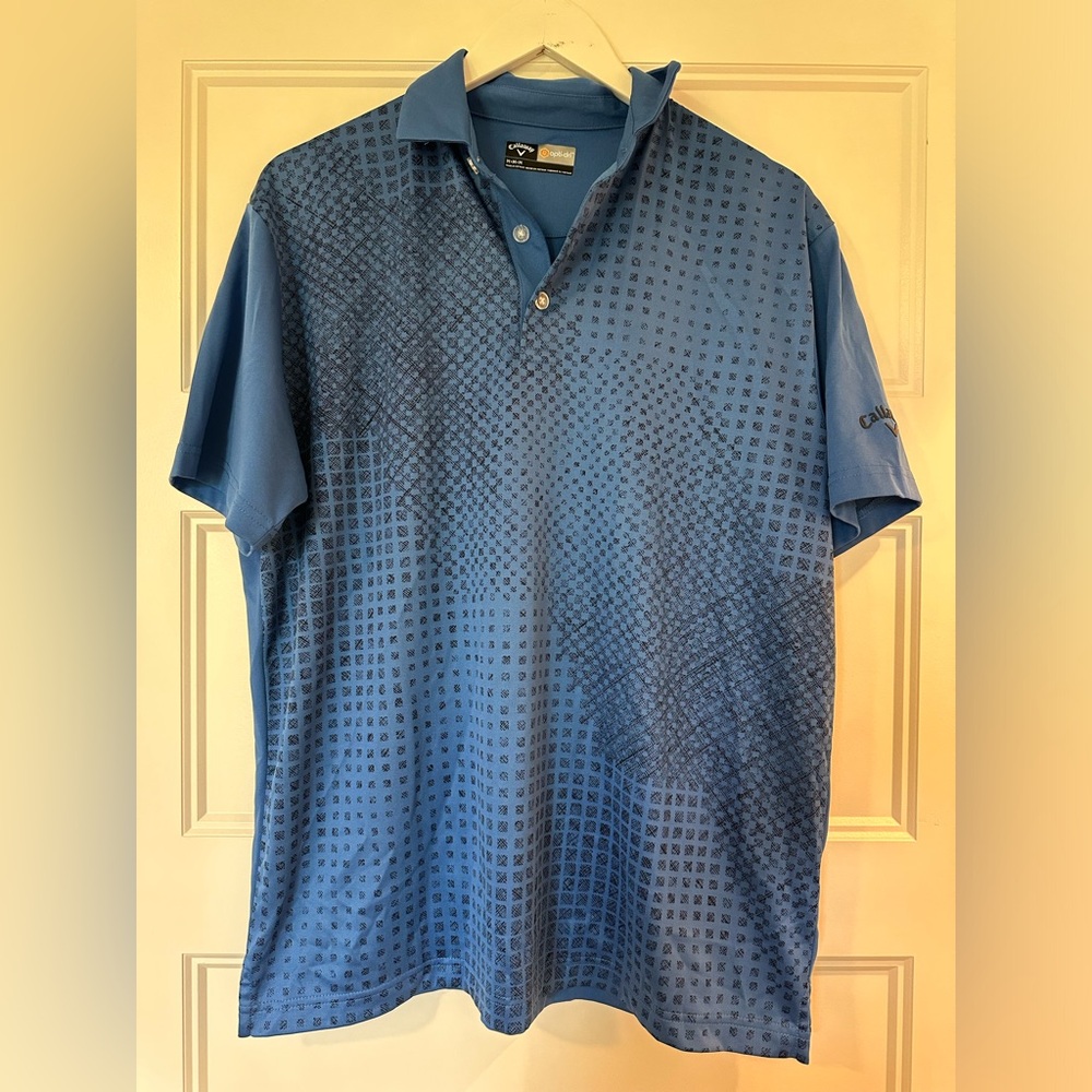 Callaway Opti-Dri Golf Polo Shirt size medium blue